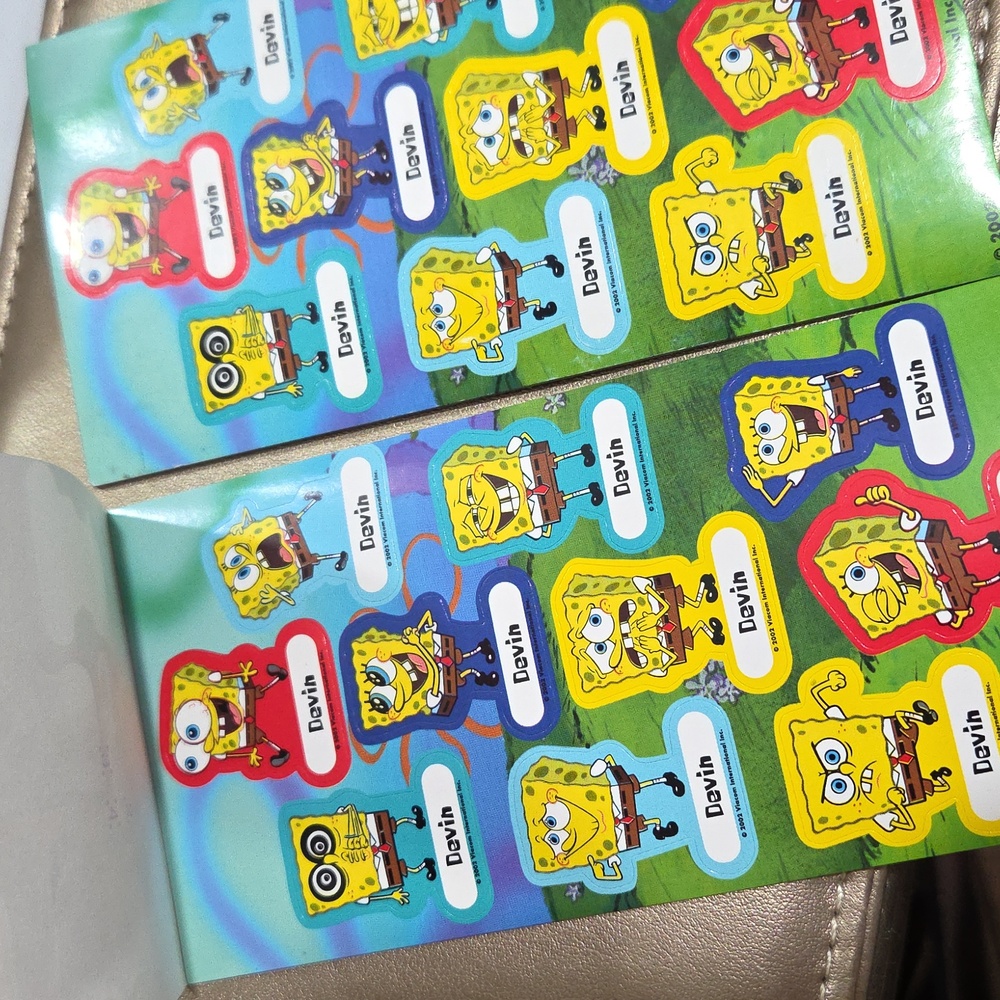 DEVIN-SpongeBob SquarePants Personalized Stickers - Picture 4 of 4